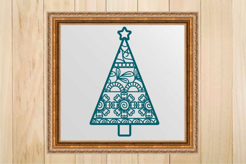 Christmas Tree Silhouette Bundle for Vinyl and Laser Cutting and More SVG Yuliya 