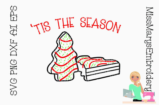 Christmas Tree Snack Season SVG MissMarysEmbroidery 