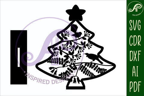 Christmas tree stand, laser cut file, New Zealand birds SVG APInspireddesigns 