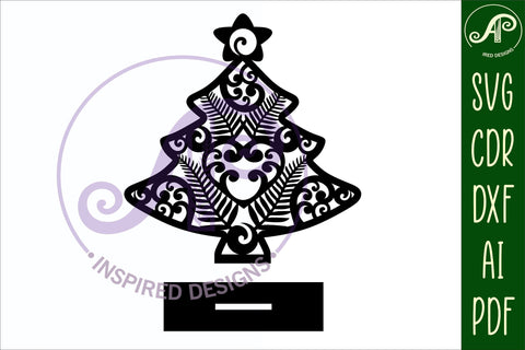 Christmas tree stand, laser cut file, New Zealand theme SVG APInspireddesigns 