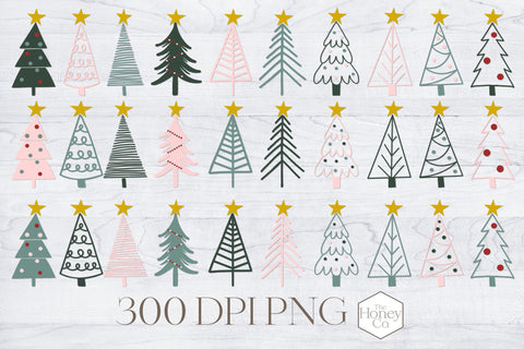 Christmas Tree Sublimation Bundle PNG 300 DPI Sublimation The Honey Company 