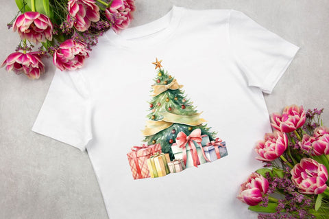 Christmas Tree Sublimation Clipart Bundle Sublimation Regulrcrative 