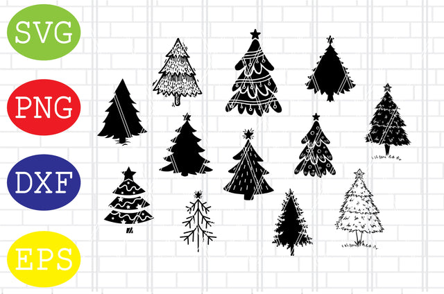 Christmas Tree Svg Bundle, Christmas Svg, Christmas Tree Svg, Christmas Clipart, Christmas Tree Png, Christmas Digital SVG DigitalSvgFiles 