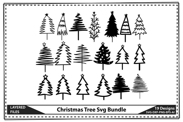 Christmas Tree Svg Bundle SVG shah alam 