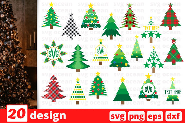 Christmas Tree SVG Bundle SVG SvgOcean 