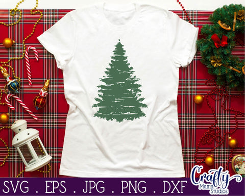 Christmas Tree SVG - Christmas SVG - Grunge Christmas Tree SVG Crafty Mama Studios 