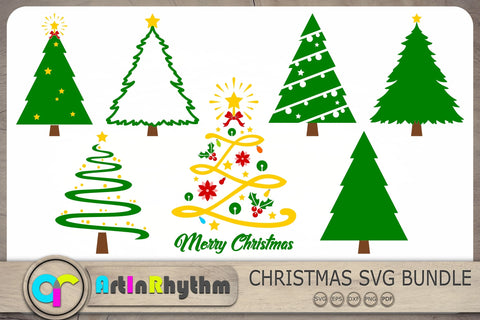 Christmas Tree Svg, Christmas Tree Svg Bundle, Christmas Svg, Christmas Cliparts SVG Artinrhythm shop 