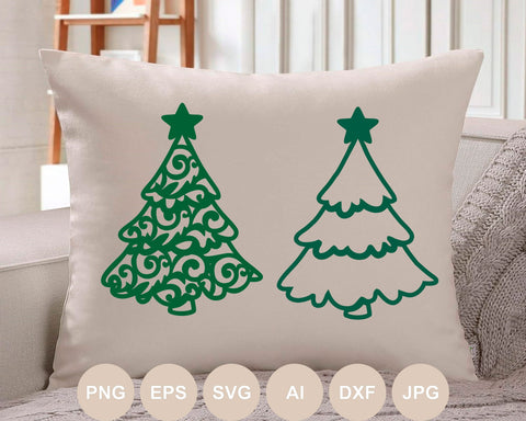 Christmas Tree Svg file Bundle, Christmas Tree Cut file, Christmas Svg, Christmas Ornament, Merry Christmas, Holiday Design, Winter, Cricut SVG BogeliaVector 