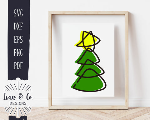 Christmas Tree SVG Files | Hand Drawn Svg | Holidays Svg | Christmas Svg | Commercial Use | Digital Cut Files (1215783297) SVG Ivan & Co. Designs 