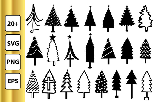 Christmas Tree Svg, Pine Hand Drawn svg, Winter Svg, Farmhouse Christmas svg, Christmas in July, Pine Tree Svg SVG BB Type Studios 