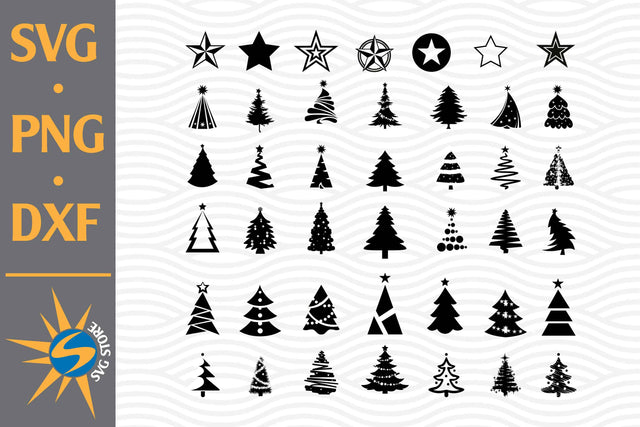 Christmas Tree SVG, PNG, DXF Digital Files Include SVG SVGStoreShop 
