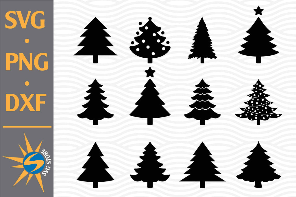 Christmas Tree SVG, PNG, DXF Digital Files Include - So Fontsy