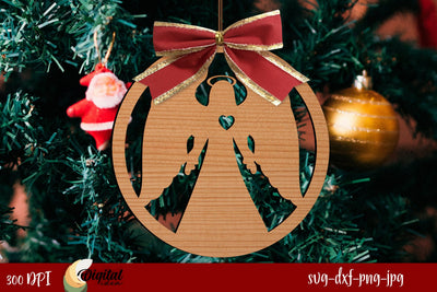 Christmas Tree Toys Laser Cut. Christmas 3D Decoration Laser Cut SVG Evgenyia Guschina 
