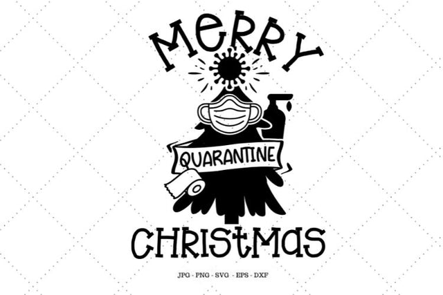 Christmas Tree, Tree Decor, Gag Gift, Christmas 2020, Funny 2020, Quarantine Gift, Pandemic, Cut Files, Christmas Clip Art SVG SVG Digital Designer 