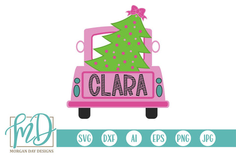 Christmas Tree Truck SVG Morgan Day Designs 