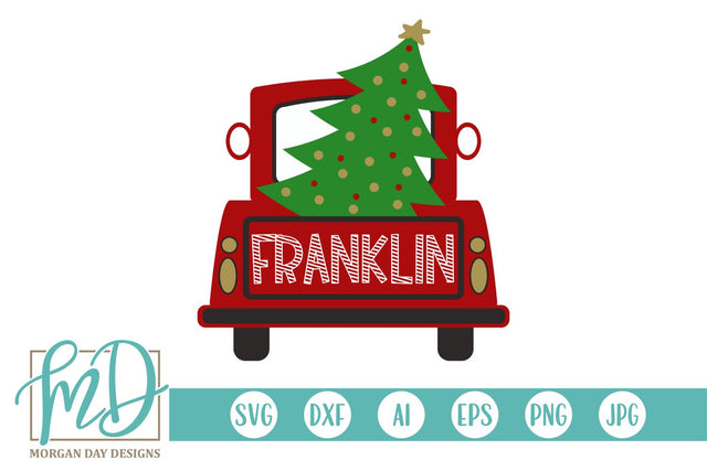 Christmas Tree Truck SVG Morgan Day Designs 