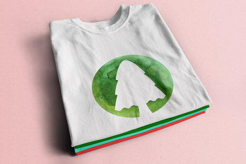 Christmas Tree Watercolor Sublimation Bundle PNG Files Sublimation zafrans studio 