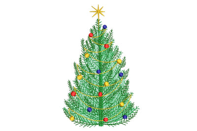 Christmas tree with toys machine embroidery design, Holiday Embroidery Design, Merry Christmas, 3 sizes. Embroidery/Applique DESIGNS ArtEMByNatalia 