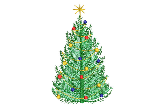 Christmas tree with toys machine embroidery design, Holiday Embroidery Design, Merry Christmas, 3 sizes. Embroidery/Applique DESIGNS ArtEMByNatalia 