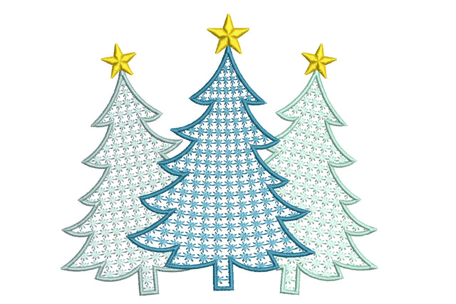 Christmas Trees Embroidery Design Embroidery/Applique DESIGNS NextEmbroidery 