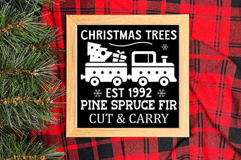 Christmas trees est 1992 pine spruce SVG Design SVG Regulrcrative 