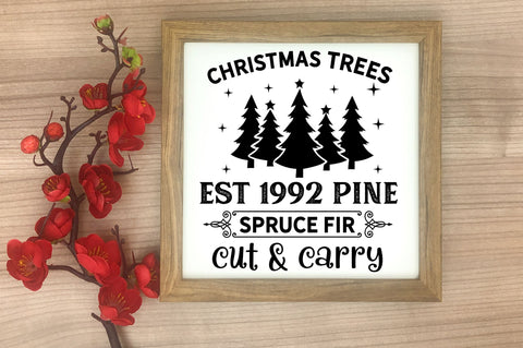 Christmas trees est 1992 pine spruce SVG Design SVG Regulrcrative 