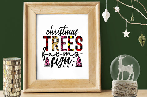Christmas Trees Farms Sign Sublimation SVGArt 