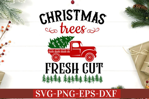 Christmas trees fresh cut SVG SVG DESIGNISTIC 