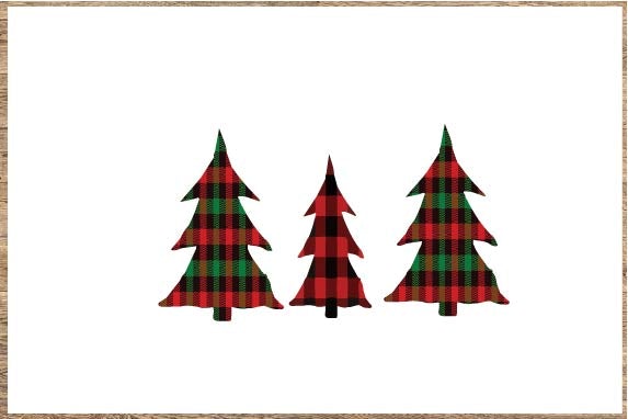 Christmas Trees Plaid PNG, Sublimation graphics, Clipart Sublimation sublimationhappy 