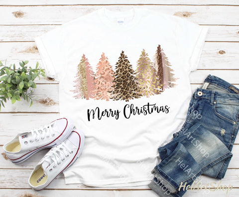 Christmas Trees Png, Leopard Print Trees Sublimation png Sublimation _HelArtShop_ 