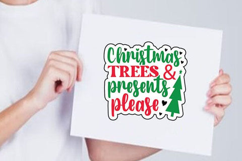 christmas trees & presents please SVG Angelina750 