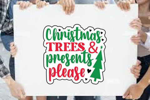 christmas trees & presents please SVG Angelina750 