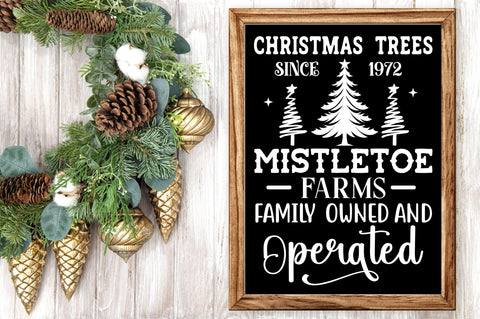 Christmas trees since 1972 mistletoe farms family owned SVG Design SVG Regulrcrative 