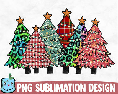 Christmas Trees Sublimation Design Sublimation MintyMarshmallows 