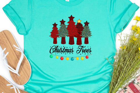 Christmas Trees Sublimation SVGArt 