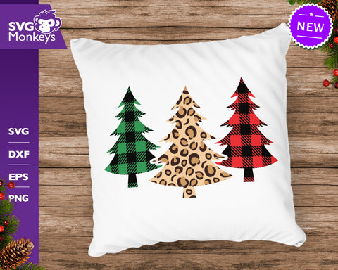 Christmas Trees Svg, Buffalo Plaid Svg, Gepard Print Svg, Trees Svg SVG SvgMonkeys 