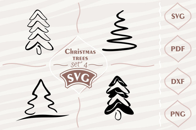 Christmas Trees - SVG bundle 4 SVG Digital Mojito 