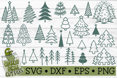 Christmas Trees SVG Bundle SVG Crunchy Pickle 