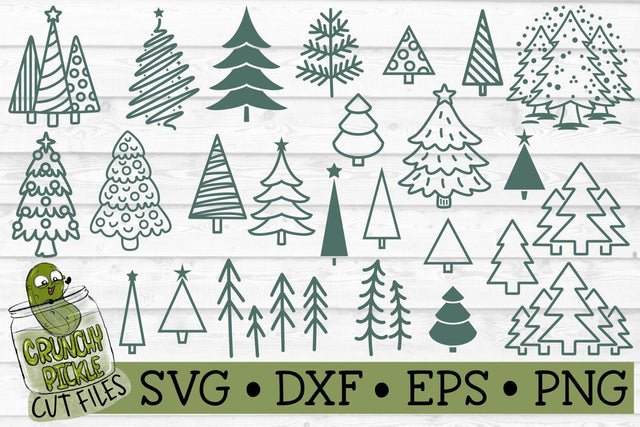 Christmas Trees SVG Bundle SVG Crunchy Pickle 