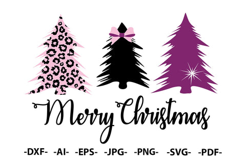 Christmas Trees svg | Christmas Shirt SVG | Merry Christmas Svg | Christmas Tree Svg | Instant Download, Cut File for Silhouette SVG 1uniqueminute 