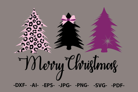 Christmas Trees svg | Christmas Shirt SVG | Merry Christmas Svg | Christmas Tree Svg | Instant Download, Cut File for Silhouette SVG 1uniqueminute 