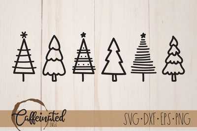 Christmas Trees SVG SVG Caffeinated SVGs 