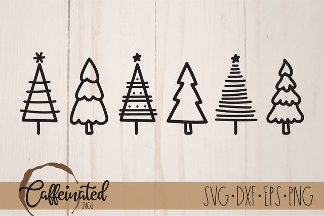 Christmas Trees SVG SVG Caffeinated SVGs 