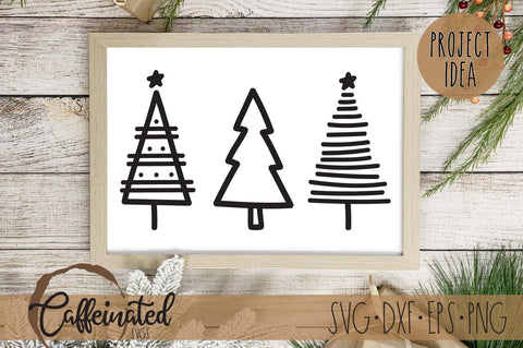 Christmas Trees SVG SVG Caffeinated SVGs 