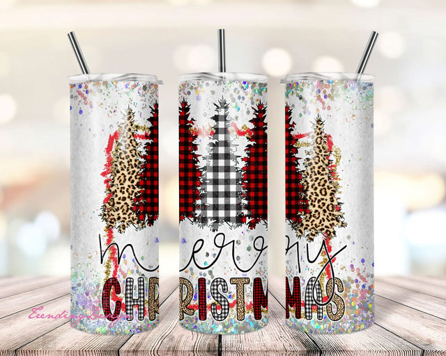 Christmas Trees Tumbler, 20oz Skinny Tumbler Sublimation Designs Christmas Tumbler Wrap for Straight & Tapered Tumbler PNG Instant Download Sublimation TrendingDesign 