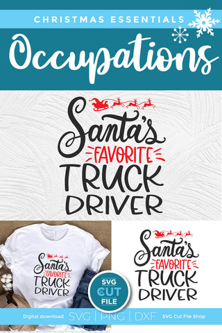 Christmas Truck Driver svg for Cricut or Silhouette SVG SVG Cut File 
