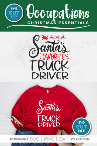 Christmas Truck Driver svg for Cricut or Silhouette SVG SVG Cut File 