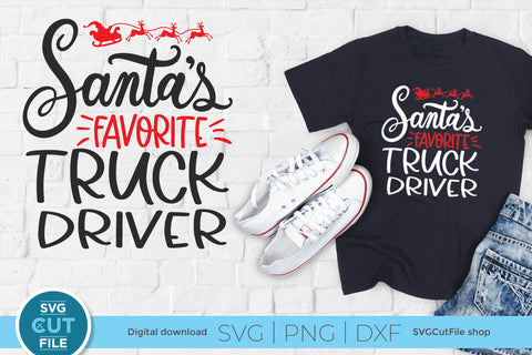 Christmas Truck Driver svg for Cricut or Silhouette SVG SVG Cut File 