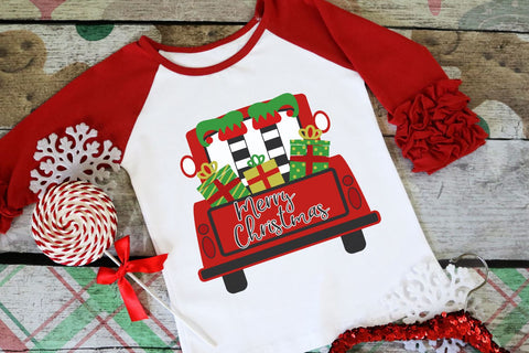 Christmas Truck Elf SVG Morgan Day Designs 