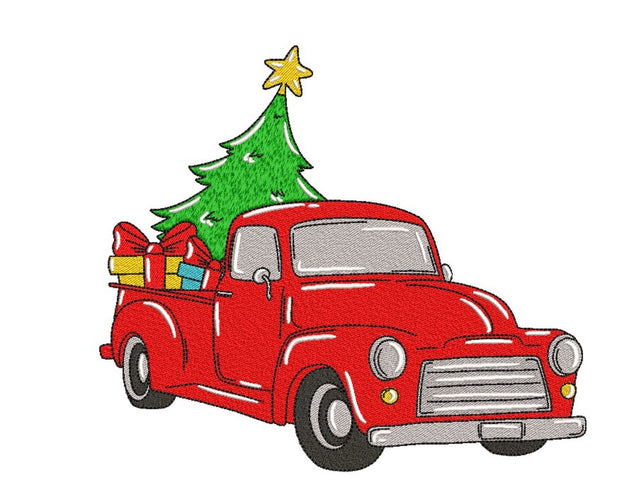 Christmas Truck Embroidery Design Embroidery/Applique DESIGNS Nino Nadaraia 